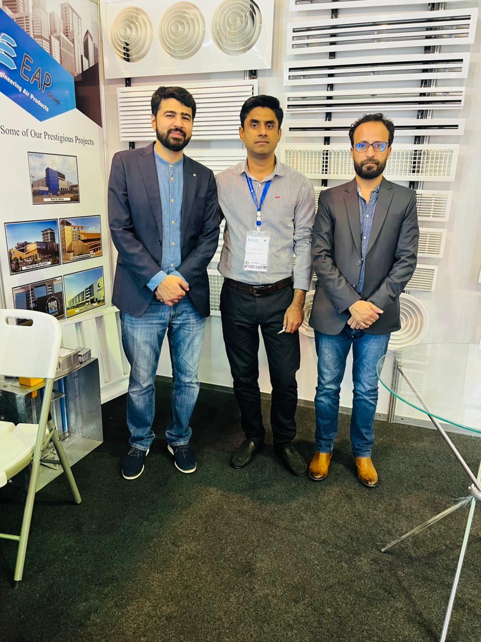 Swift team at Novves Ventilation booth
